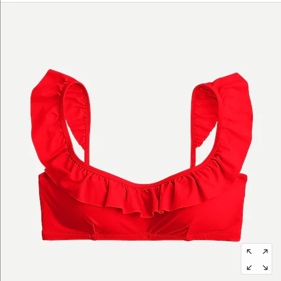J. Crew Other - J.Crew - Ruffle Bikini Top